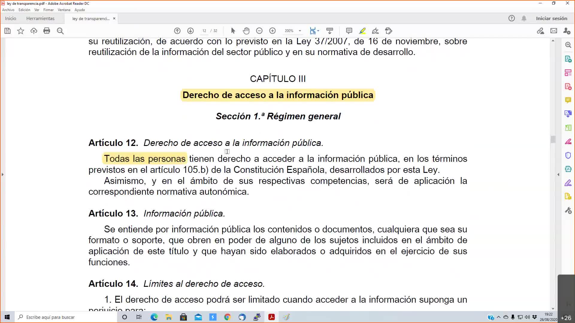 Transparencia del Estado 26-08-2020