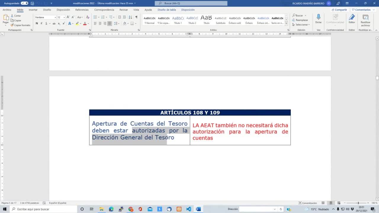 Supuestos desarrollo 29-12-2021